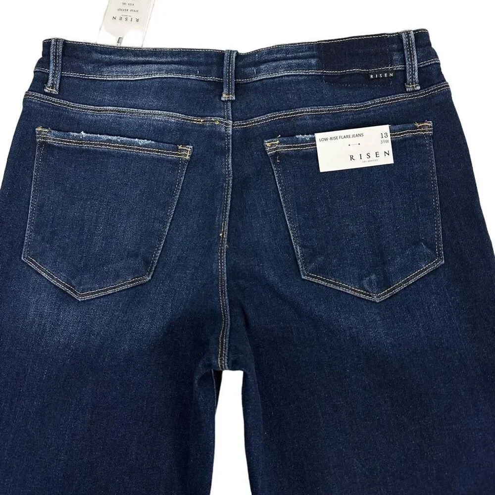 Risen Low Rise Flare Jeans size 31W NEW